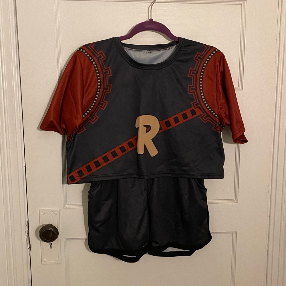 MHA Kirishima Red Riot Two-Piece Activewear Outfit